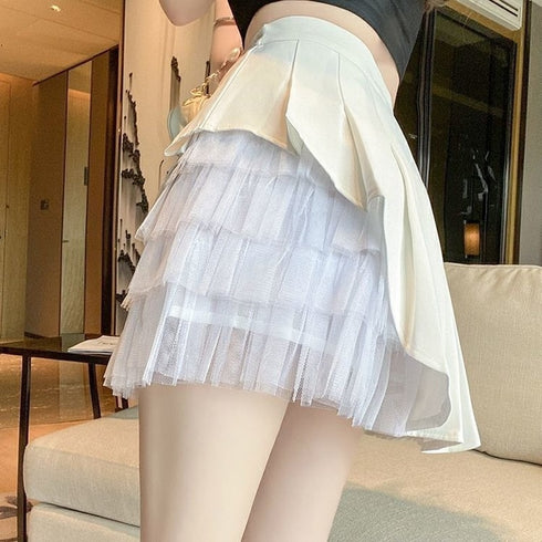 アシンメトリーデザインミニスカート